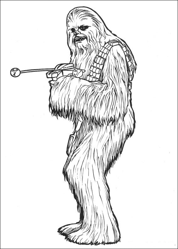 Plansa de colorat cu Star Wars 72 80